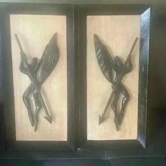 2 Vintage Mid Century Wall  Art - Picture 3 of 15